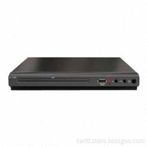 Mini DVD Player with Blue Backlight Loader Entrance and Microphone at Right Side